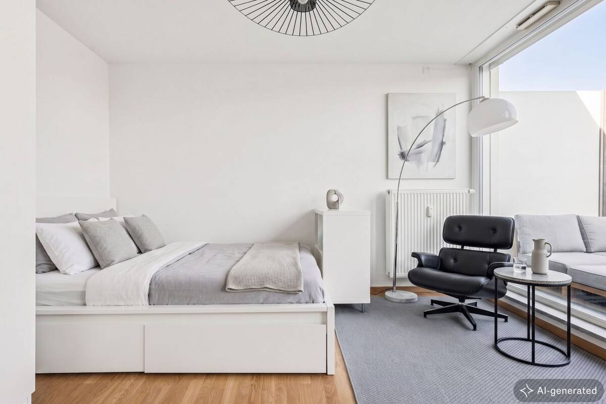 Stilvolles 1-Zimmer-Apartment in Schwabing-Freimann (Studio M ) mit Dachterrasse – 80807 München – Bild 1 von 9