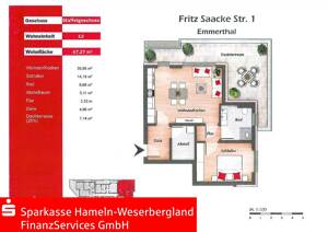 Mietwohnung inkl. Einbauküche in exponierter Lage von Emmerthal – 31860 Emmerthal – Vorschaubild 2
