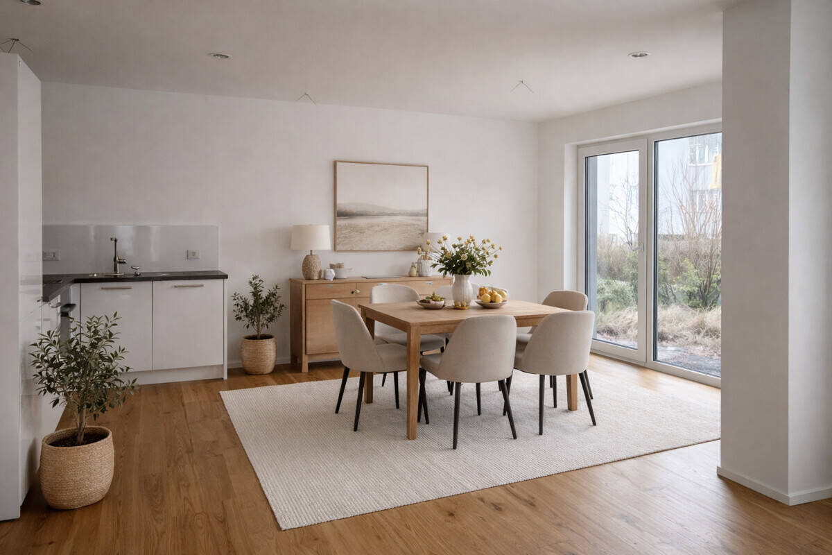 Traumhafte 2-Zimmer Wohnung mit großer Terrasse und Gartenanteil wartet auf Sie! – Heilbronn – Vorschaubild 2