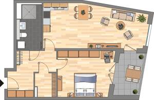 2-Zimmer-Wohnung in Essen Südviertel