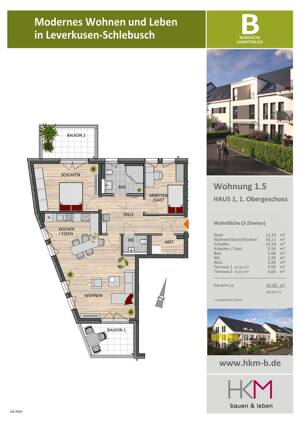 3-Zimmer-Eckwohnung mit Panoramablick – 51375 Leverkusen – Vorschaubild 3