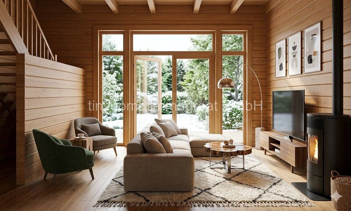 Holz-Massiv-Haus mit Grundstück in Hagen im Bremischen – Hagen im Bremischen – Vorschaubild 3
