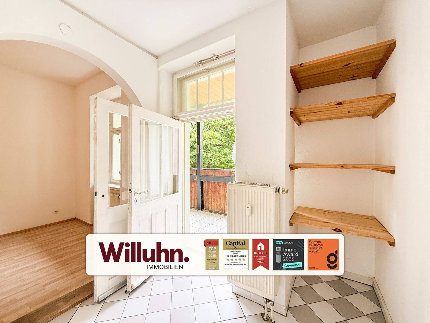 Sofort bezugsfrei | Balkon | grüner Gemeinschaftsgarten | Abstellkammer