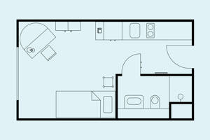 THE FIZZ Bremen: Vollmöbliertes Apartment für Studierende nahe der Uni – 28359 Bremen – Vorschaubild 6