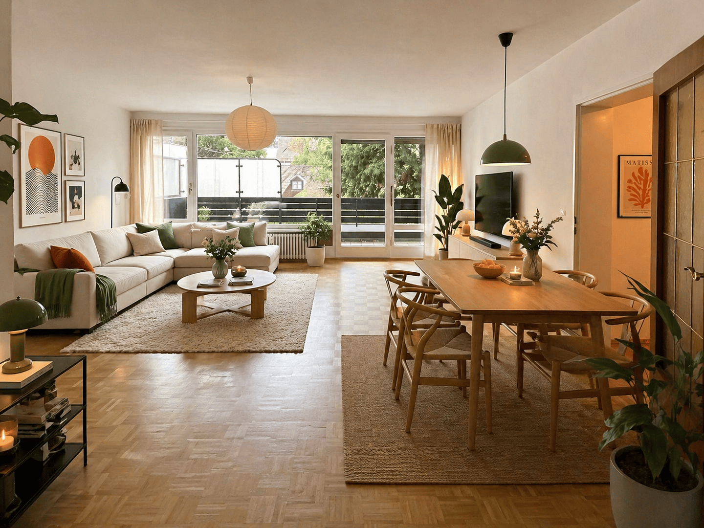 Helle 3-Zimmer-Wohnung im 1. OG mit Balkon ins Grüne