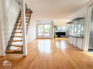 Helle Maisonette mit Dachbalkon, drei Schlafzimmern, zwei Bädern und Tiefgarage! – 70599 Stuttgart – Vorschaubild 5