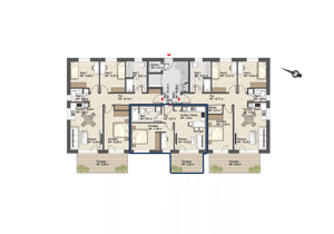 Modernes Wohnen im Erdgeschoss - 2-Zimmer-Wohnung mit Terrasse – 18258 Schwaan – Vorschaubild 4