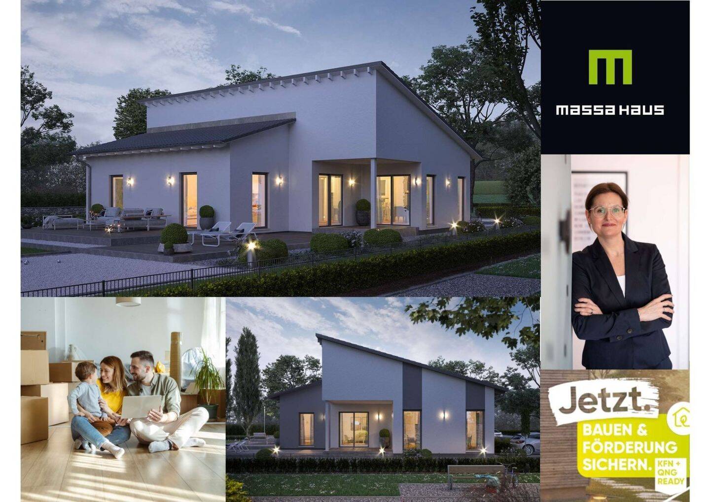 Bungalow -ebenerdige Moderne