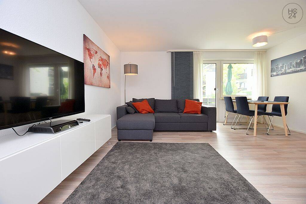 Modern möblierte Wohnung mit Balkon und TG in Stuttgart West