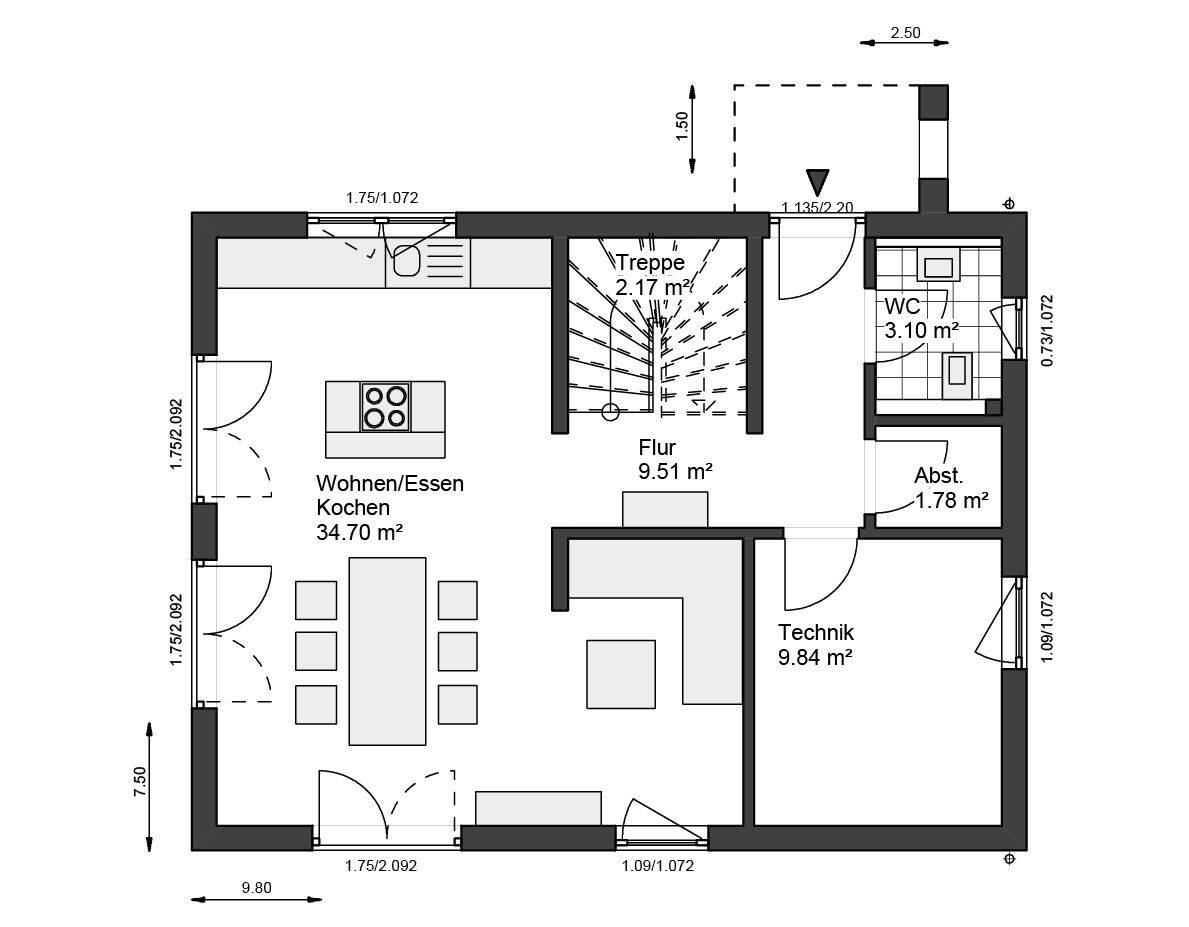 Simple is the new luxury. - Modernes Einfamilienhaus in Wellendingen – Wellendingen – Vorschaubild 2