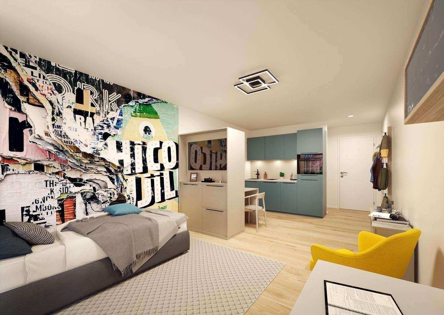 Investieren in Toplage: Modernes Microapartment im Neubau – Balkon, Möblierung & TG inklusive – Fürth – Vorschaubild 6
