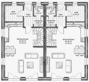 Moderne Stadtvilla als Doppelhaushälfte in zweiter Reihe am Reinbeker Redder (TF1) – 21031 Hamburg – Vorschaubild 9
