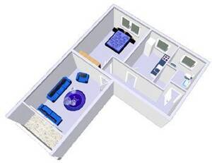 renovierte 2-Zimmer Wohnung mit Vollbad und Balkon – 24109 Kiel – Vorschaubild 2
