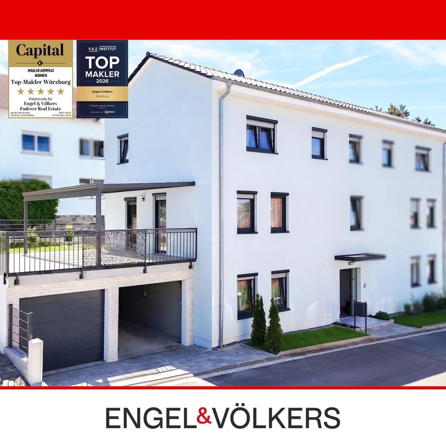 Neuwertiges Wohnensemble mit Einliegerwohnung, großer Sonnenterrasse und Doppelgarage