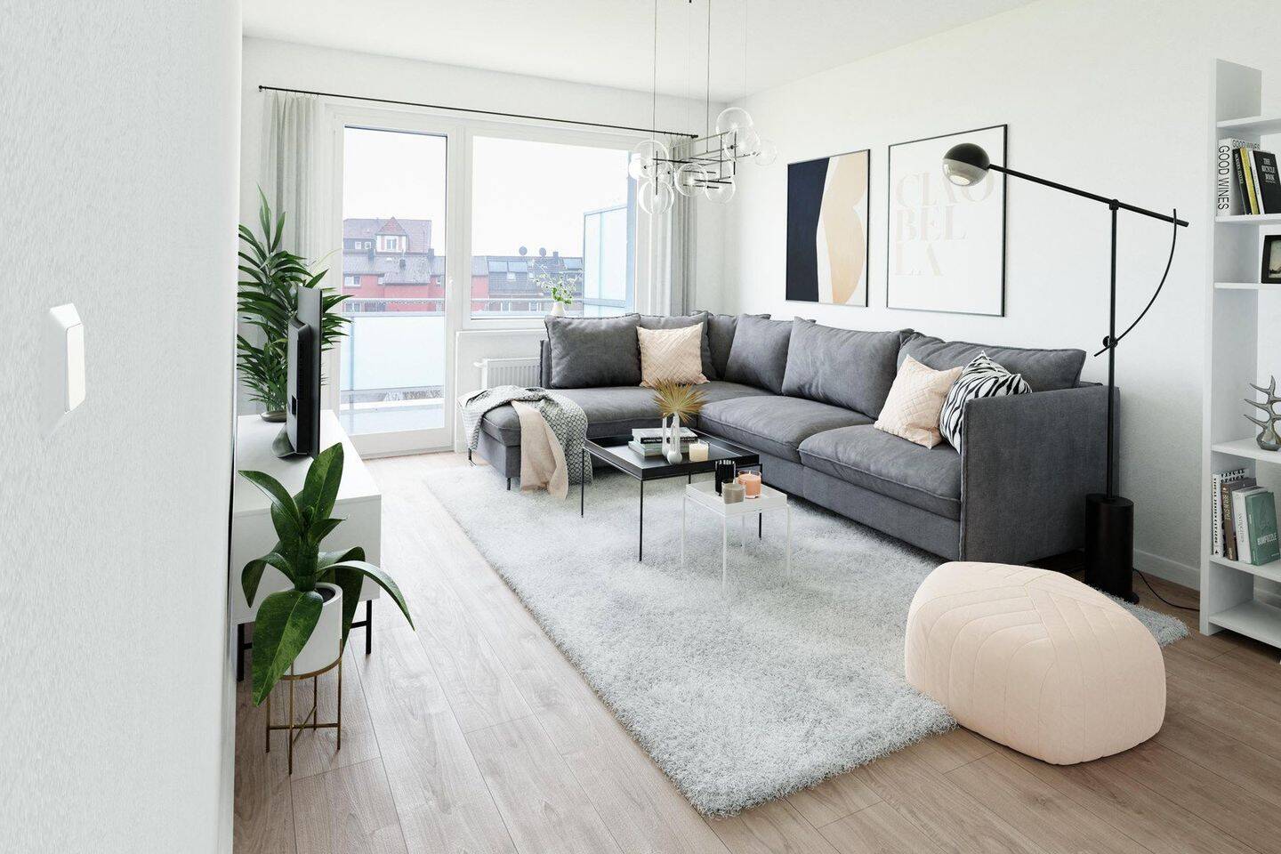 3-Zimmer-Wohnung mit großem Balkon