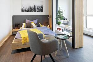 Vollmöbliertes, modernes Apartment in Frankfurt Riedberg | Classic Plus Studio – 60438 Frankfurt am Main – Vorschaubild 2