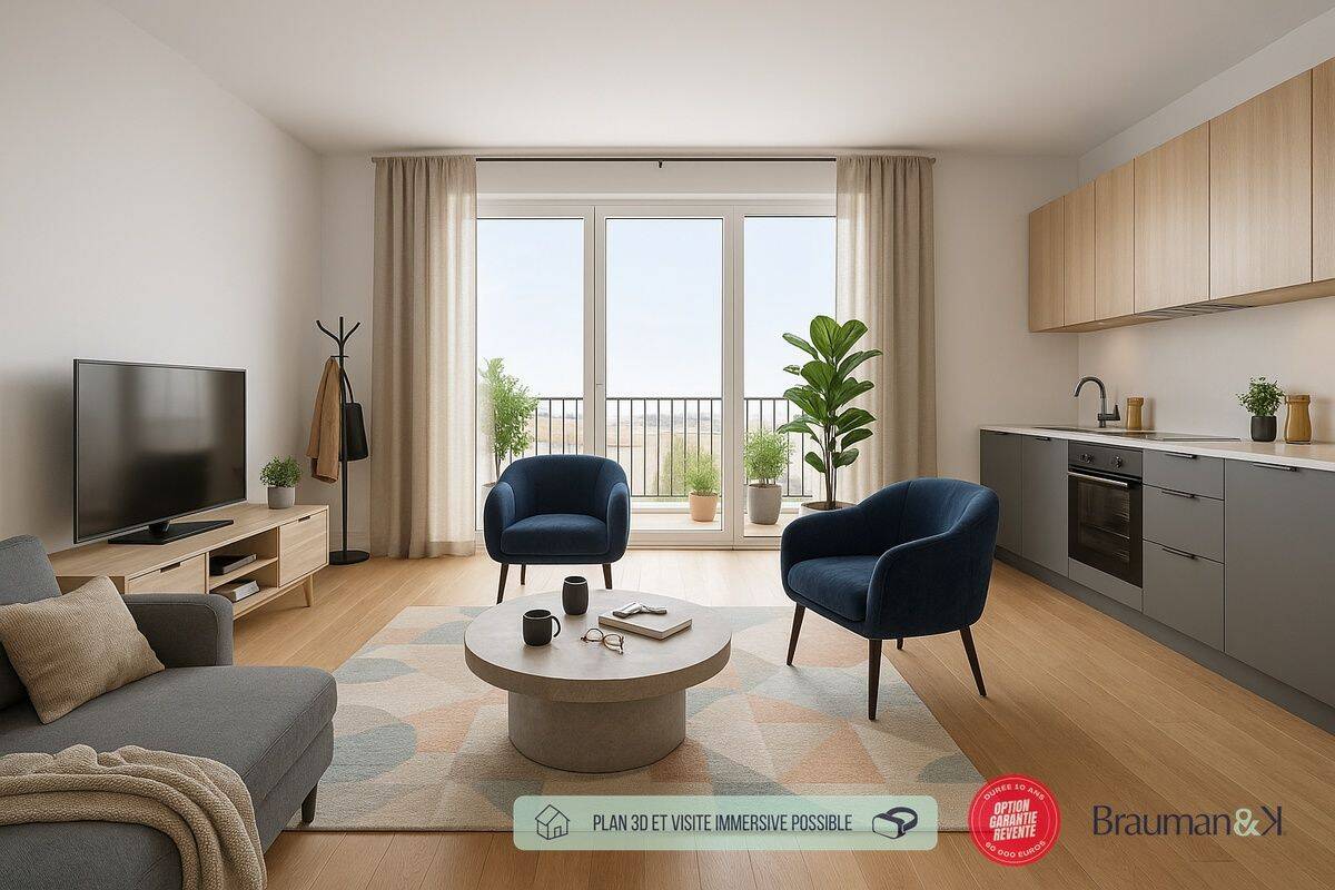 Appartement 2 pièces 44 m² · à Déville-lès-Rouen · 44 m² · 173 000 €