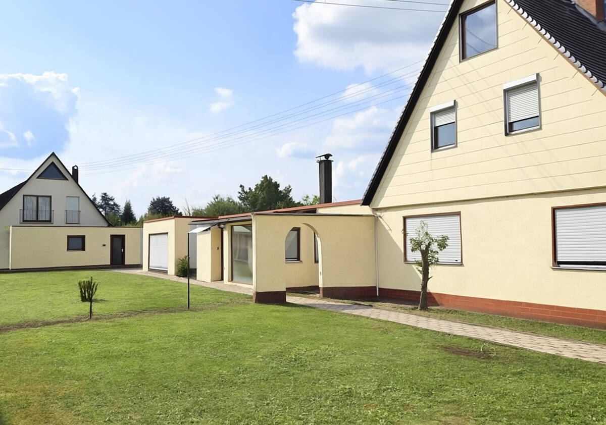 Siedlerhaus mit zusätzlichem Anbau und sonniger Gartenausrichtung in Bärenkeller zu kaufen!