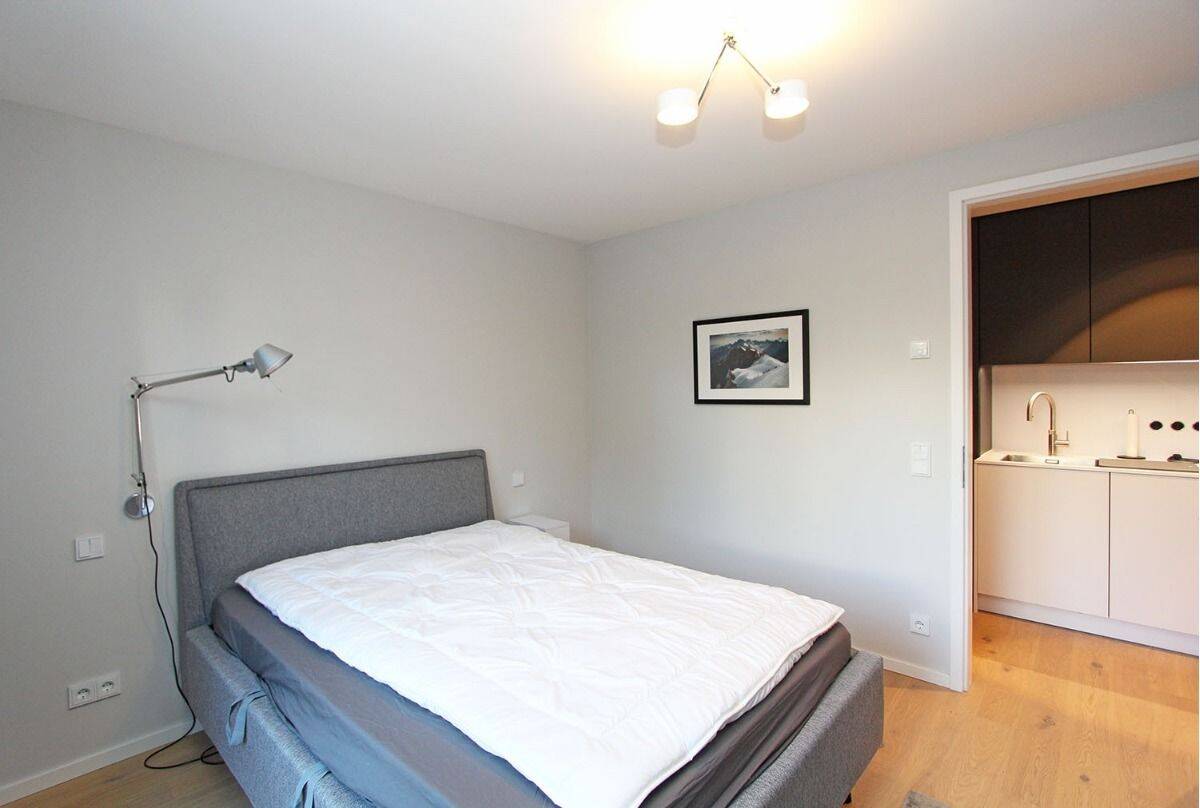 Modern möbliertes 2-Zi-Business-Apt mit kleinem Garten in München-Harlaching – München – Vorschaubild 5