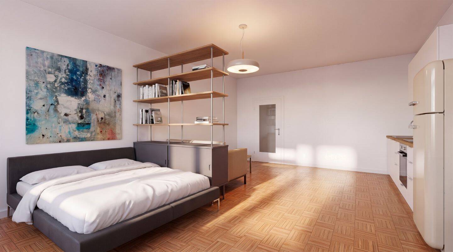 Exklusives 1-Zimmer Studio in bester Lage, inkl. Tiefgarage