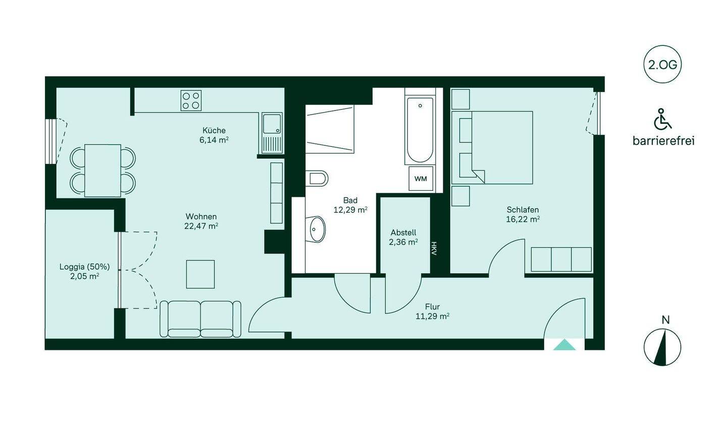 Barrierefreie Wohnung mit Loggia – Berlin – Vorschaubild 6