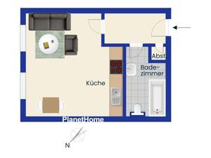Helles 1-Zimmer-Apartment in zentraler Lage von Düsseldorf - am Worringer Platz – 40210 Düsseldorf – Vorschaubild 7