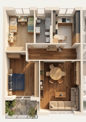 Großzügige 3-Zimmer-Wohnung mit Balkon in Vieselbach, Erfurt – 99098 Erfurt – Vorschaubild 3