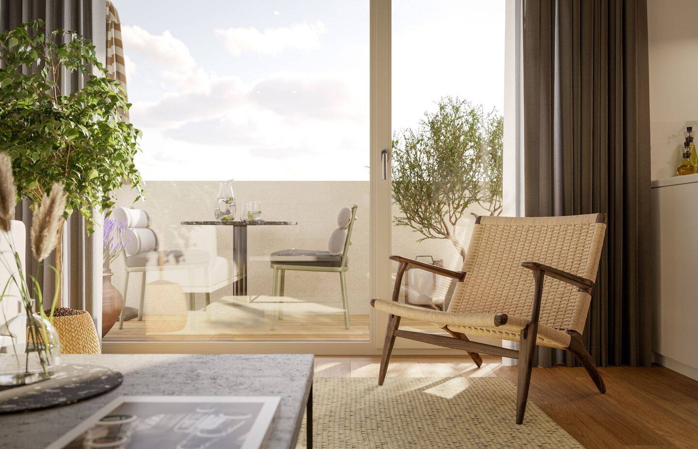 EXKLUSIVES NEUBAUPROJEKT | 3-Raum-Wohnung mit Balkon, klarer Raumaufteilung und zeitloser Eleganz – Leipzig – Vorschaubild 7