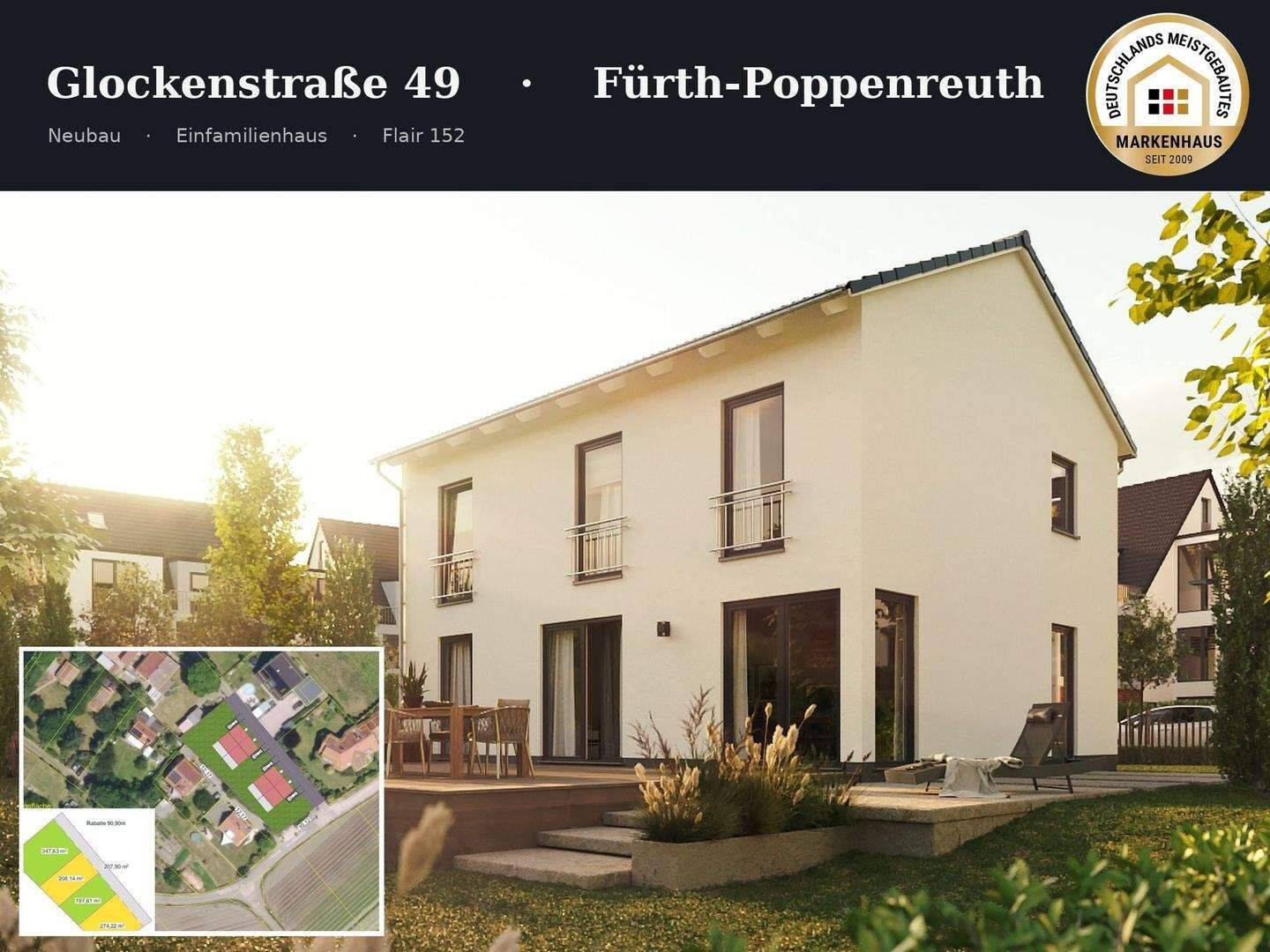 Fürth: Neubau Einfamilienhaus | Komplettpreis inkl. Grundstück & Baunebenkosten – Fürth – Bild 1 von 9