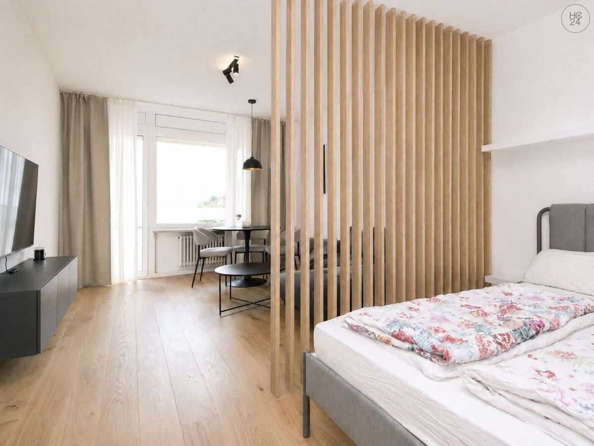 Erstbezug: Stylishe möblierte 1-Zimmer Wohnung mit Balkon und Internet in Wiesbaden – 65187 Wiesbaden – Bild 1 von 9