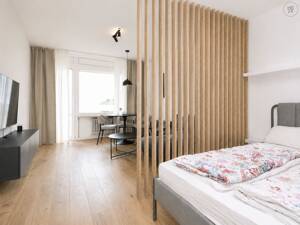 Erstbezug: Stylishe möblierte 1-Zimmer Wohnung mit Balkon und Internet in Wiesbaden