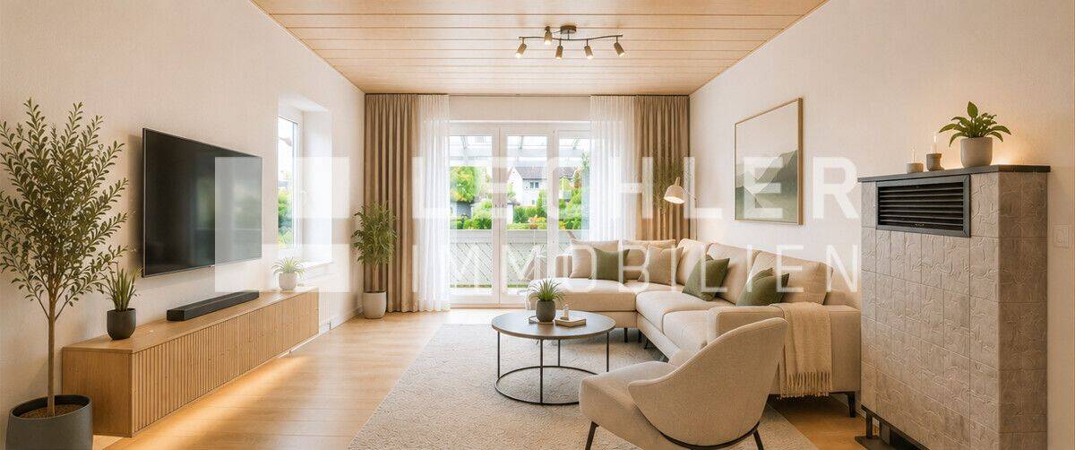 Wohnen auf Erbbaurecht: Teilsanierte Wohnung mit großem Gartenanteil – Stuttgart – Vorschaubild 2