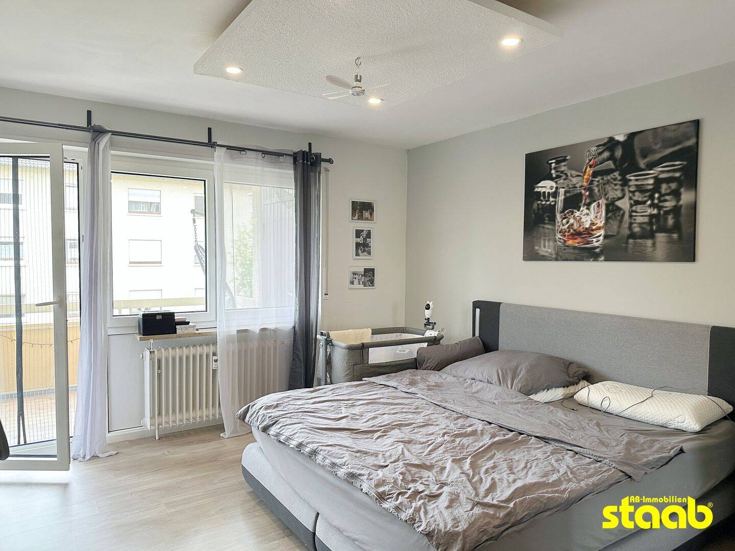 Gepflegte 3-Zimmer-Wohnung mit Balkon, Garage, Keller & ausgebautem Dachzimmer in Leider – Aschaffenburg – Vorschaubild 6