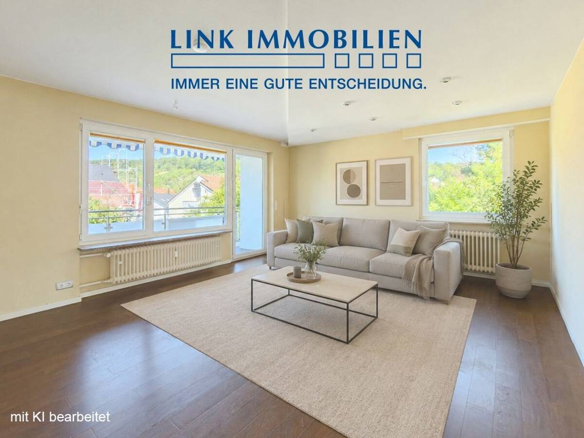 S-Feuerbach: Ruhig gelegene 3-Zimmer-Wohnung mit großzügigem Raumangebot – 70469 Stuttgart – Bild 1 von 9