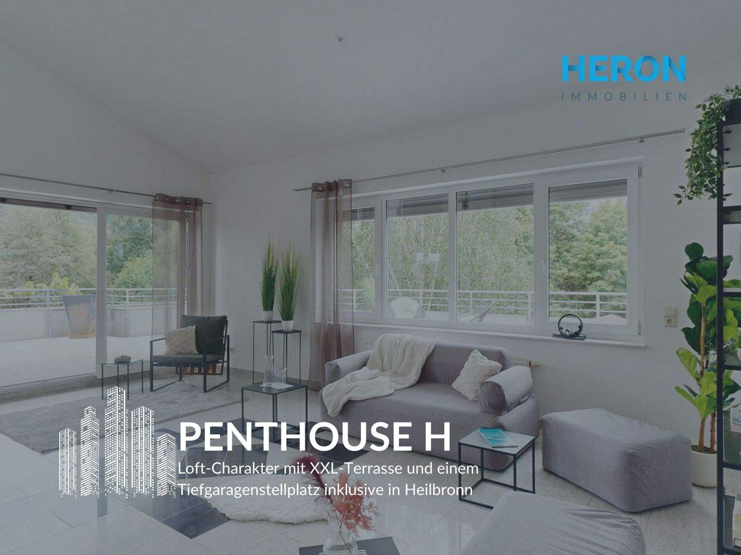 PENTHOUSE H - Loft-Charakter mit XXL-Terrasse und einem Tiefgaragenstellplatz inklusive in Heilbronn – Heilbronn – Bild 1 von 9
