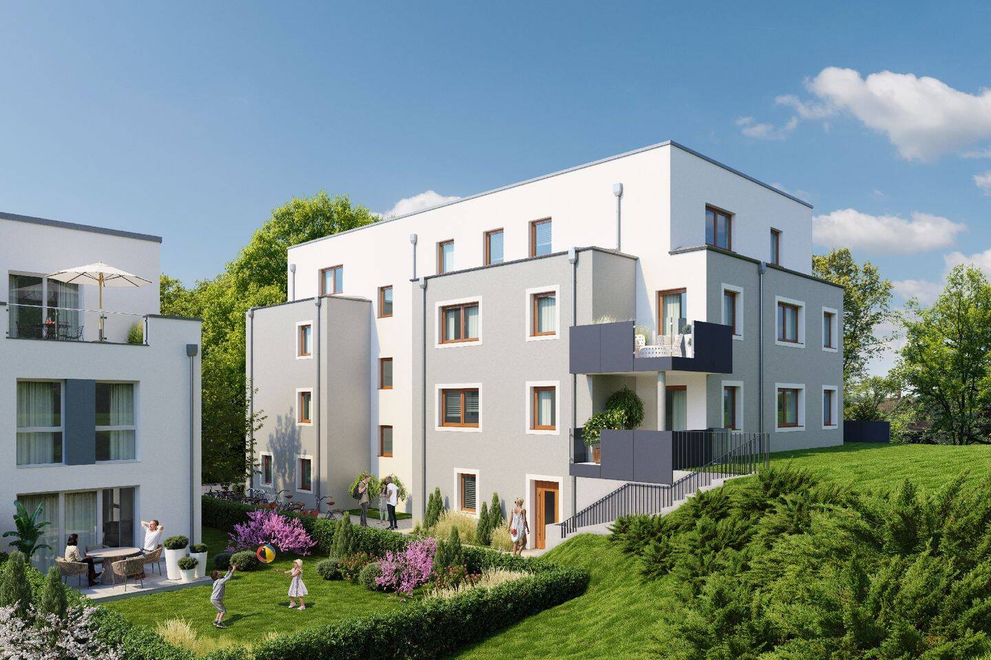 Moderne 1-Zimmer-Eigentumswohnung in Ranstadt - Neubau