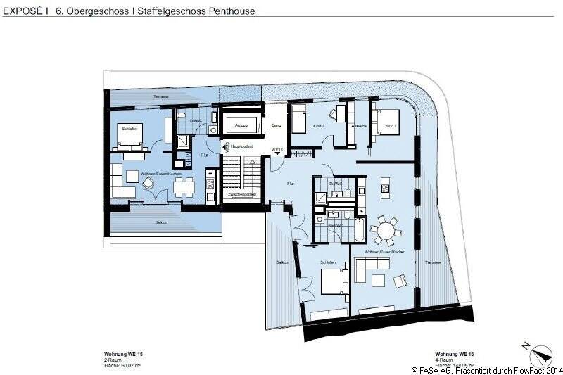 Solardomizil V- Penthouse mit zwei Dachterrassen und Blick auf die Innenstadt – Chemnitz – Vorschaubild 5