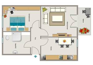Demnächst frei! 2-Zimmer-Wohnung in Gelsenkirchen Bulmke-Hüllen – 45888 Gelsenkirchen – Vorschaubild 2