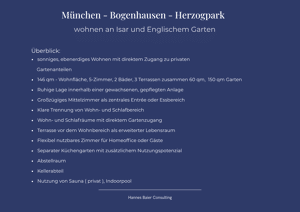 5 Zimmer - Garten- Wohnung Herzogpark München – 81925 München – Vorschaubild 6