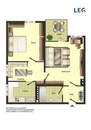 Demnächst frei! 2-Zimmer-Wohnung in Duisburg Neumühl – 47167 Duisburg – Vorschaubild 6
