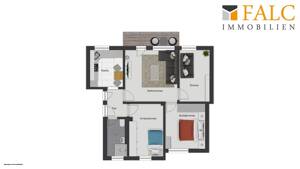 Sofort bezugsfrei - 4 Zimmer & Balkon im gepflegten Mehrfamilienhaus in Köln-Gremberg – 51105 Köln – Vorschaubild 9