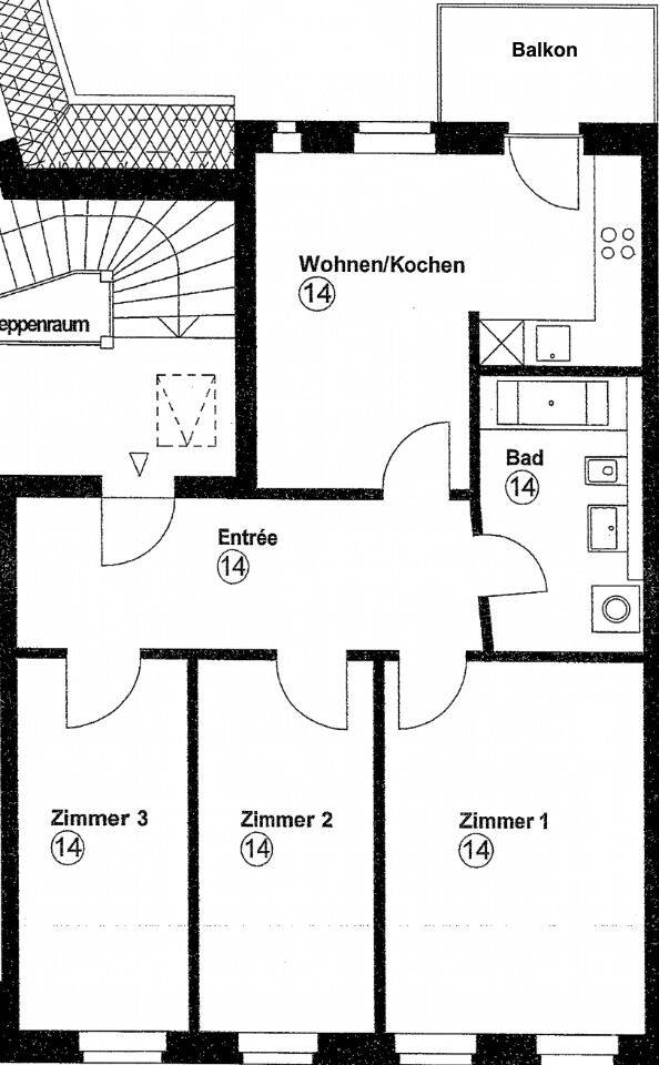 Ganz oben! + Erstbezug mit Parkett & Fußbodenheizung + Balkon + Wanne & Dusche + LED-Licht – Leipzig – Vorschaubild 6
