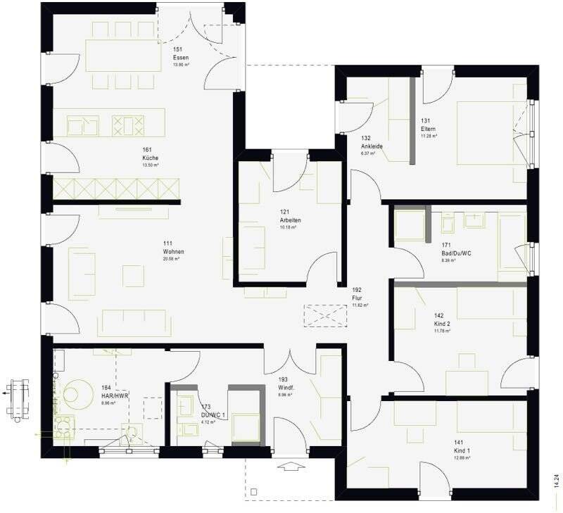 KFN-gefördert: Neubau-Bungalow zum Top-Preis - jetzt sichern! – Hopferau – Vorschaubild 3