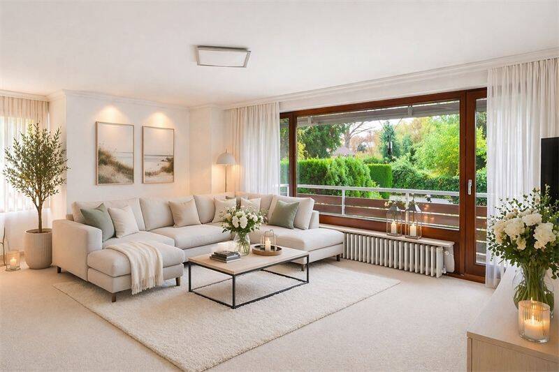 In absoluter Ruhe Wohnen: 4-Zimmer-Wohnung mit 2 Loggien und TG-Stellplatz! – Hamburg – Vorschaubild 8