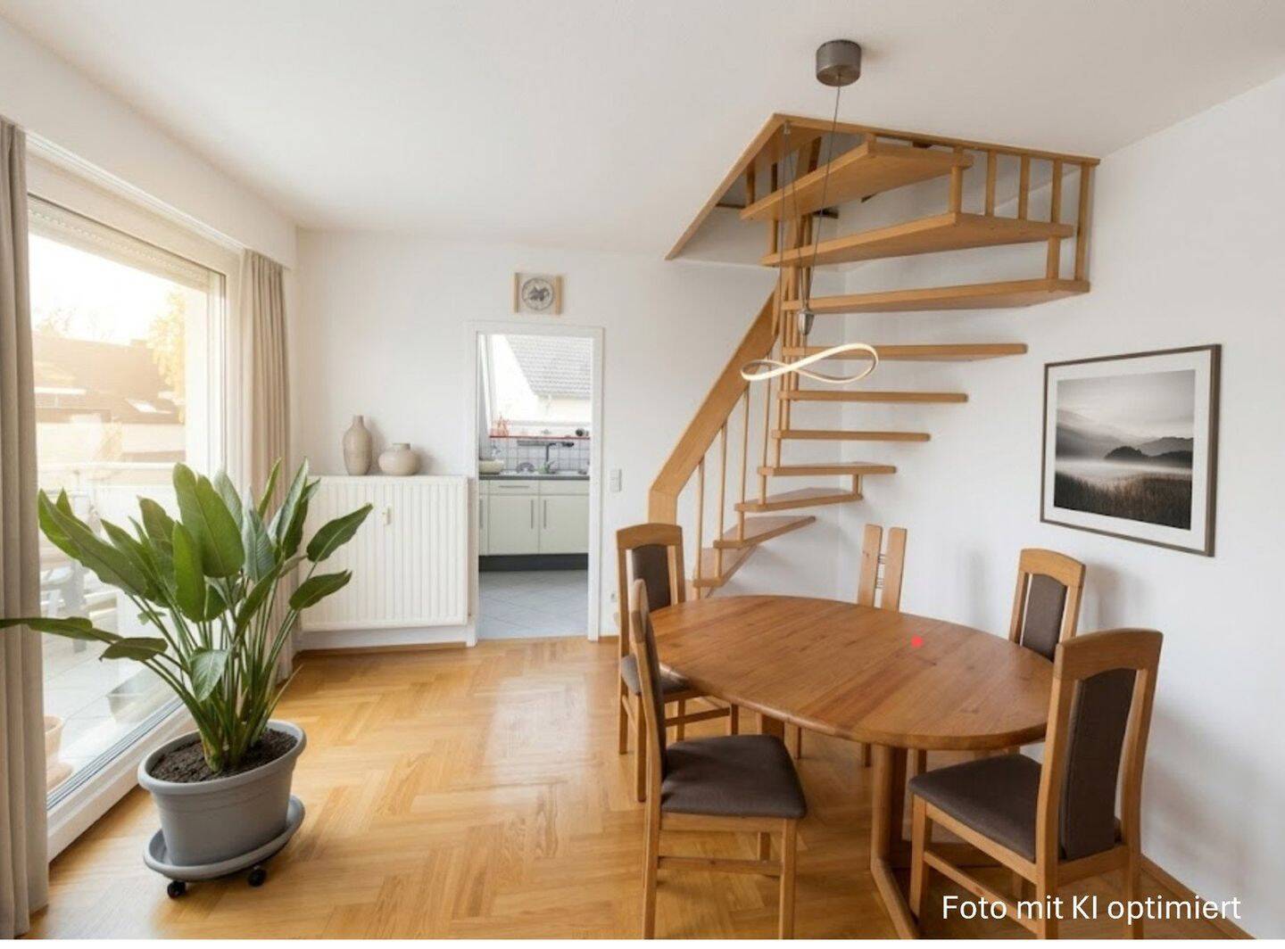Helle Maisonette mit ausgebautem Spitzboden und 2 Stellplätzen