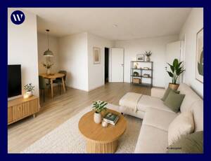 Willkommen in Ihrer frisch modernisierten Familien-Wohnung mit Balkon-Weitblick, Wannenbad, Gäste-WC