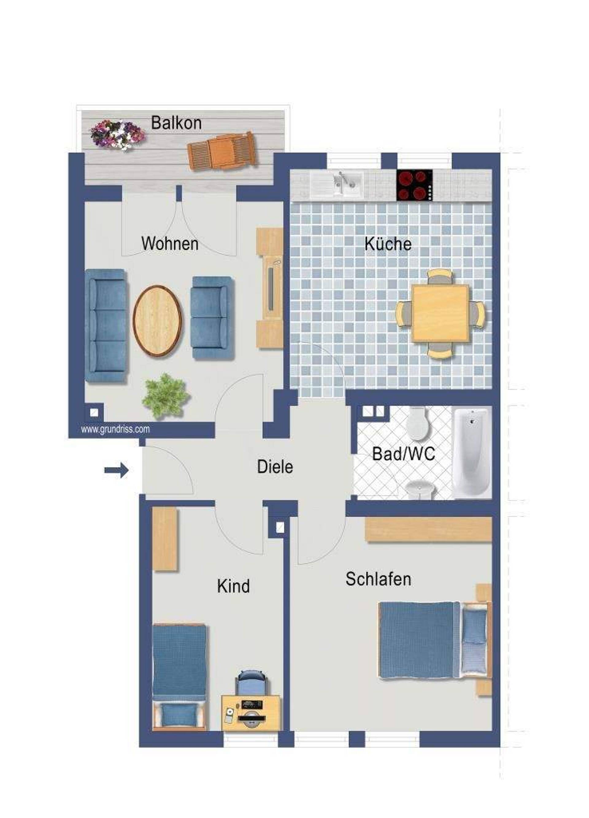 Erdgeschosswohnung in 51103 Köln mit 63 m² kaufen