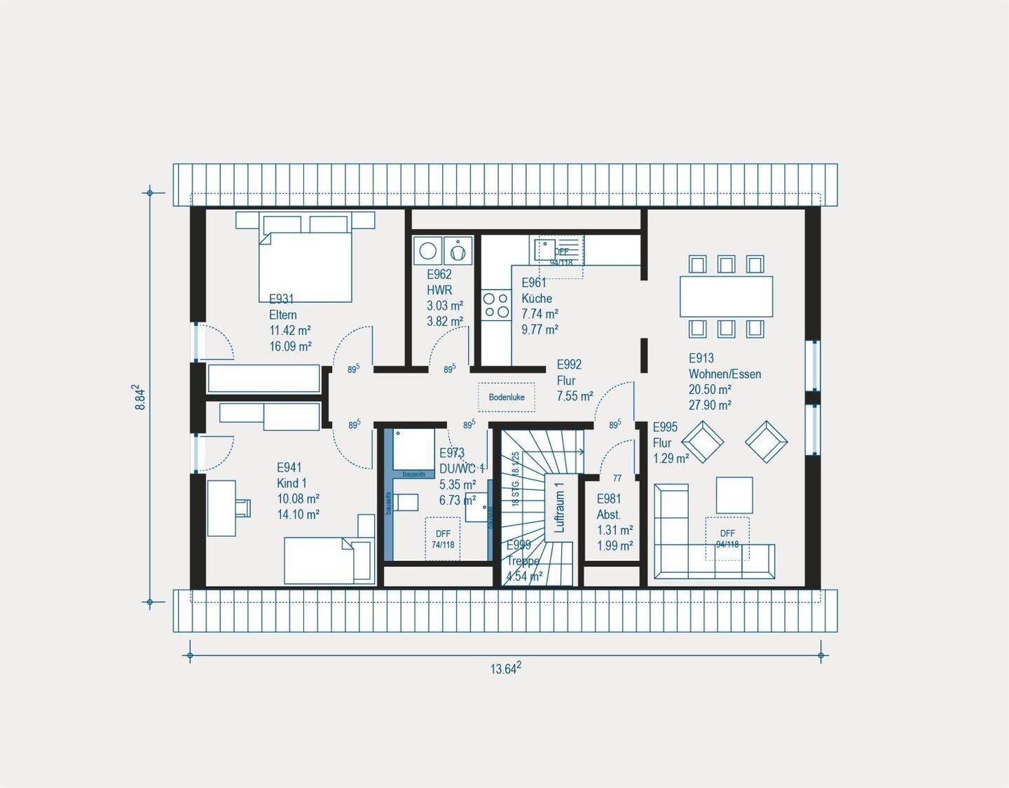 Generation 2 Haus - Flexibles Wohnen trifft auf zeitloses Design – Durmersheim – Vorschaubild 6