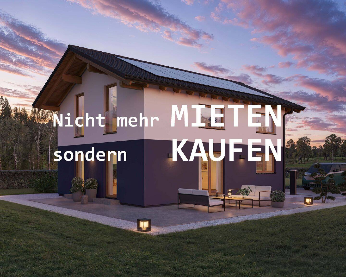 Einfamilienhaus zu mietähnlichen Konditionen - Bauen statt Mieten
