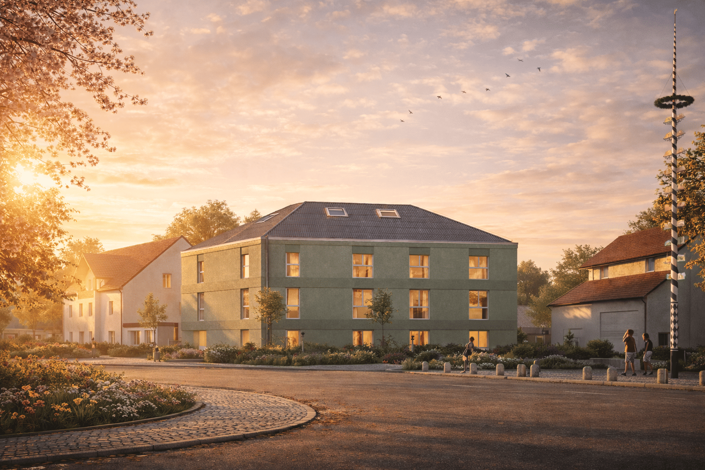 R354 – Die Idee vom Wesentlichen. 3-Zimmer Wohnung mit Süd-West-Balkon – München – Vorschaubild 5